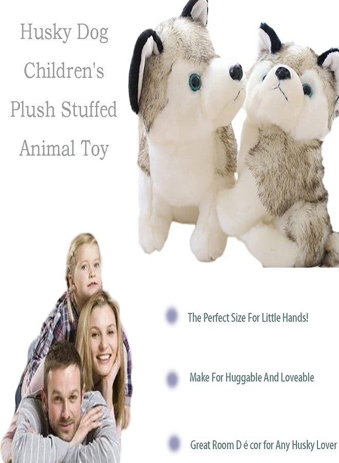 CHELEI2019 9.8" Stuffed Husky Dog Plush,Puppy Stuffed Animal Husky Adorable Gifts for Kids - Image 2